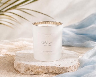No.02 Beach Breeze Candle | Coconut, Salted Caramel & Vanilla | Coastal Home Fragrance | 300g