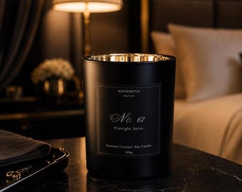 No.67 Midnight Suite Candle | Luxury Hotel Scent | Bergamot, Amber & White Musk | 300g