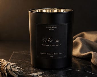 No.90 Embrace of the Sacred Candle | Sage, Saffron, Amber & Cedarwood | 300g