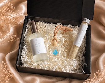 Morning Ritual Trio | FRESH START  | Coastal Mist, Bath Salts and Car Diffuser Gift