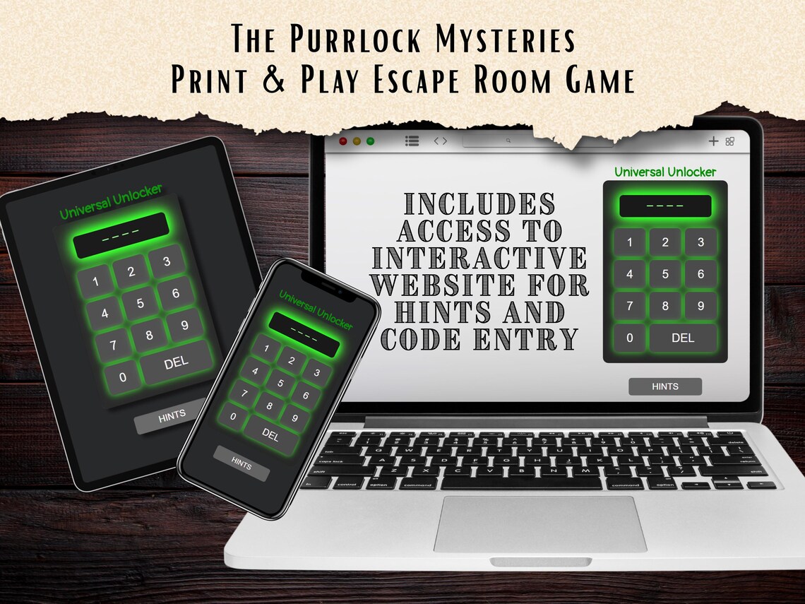 Escape Room Printable Game For Adults Families Mystery Puzzle Game Escape Room Printable Game For Adults Families Mystery Puzzle Game