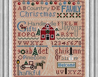 Country Christmas PDF Cross Stitch