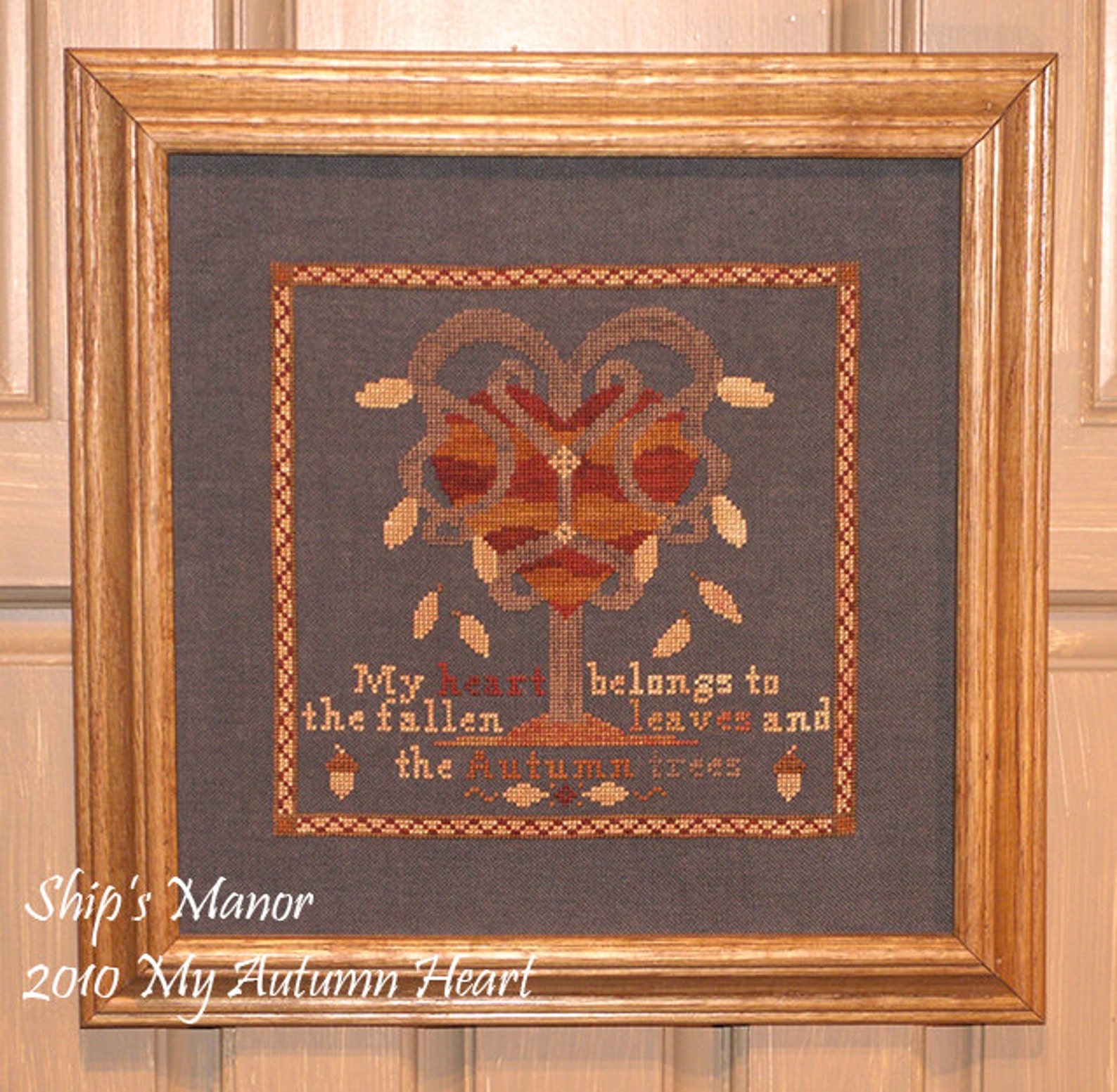 My Autumn Heart Cross Stitch Pattern PDF - Etsy