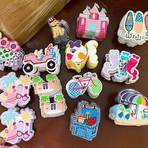 Kids Summer Iron-On Embroidered Patches - Mermaid - Jeep - Cooler - Fish - Crab - Beach - Bike - Dog - Fishing Lures