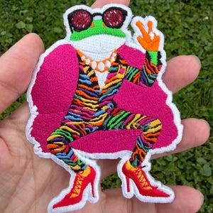 Patch bordado termocolante Funky Frog