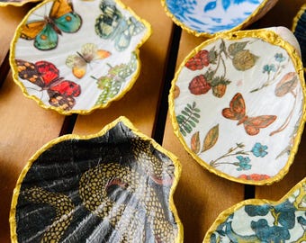 Plato de conchas para baratijas: soporte decorativo para joyas