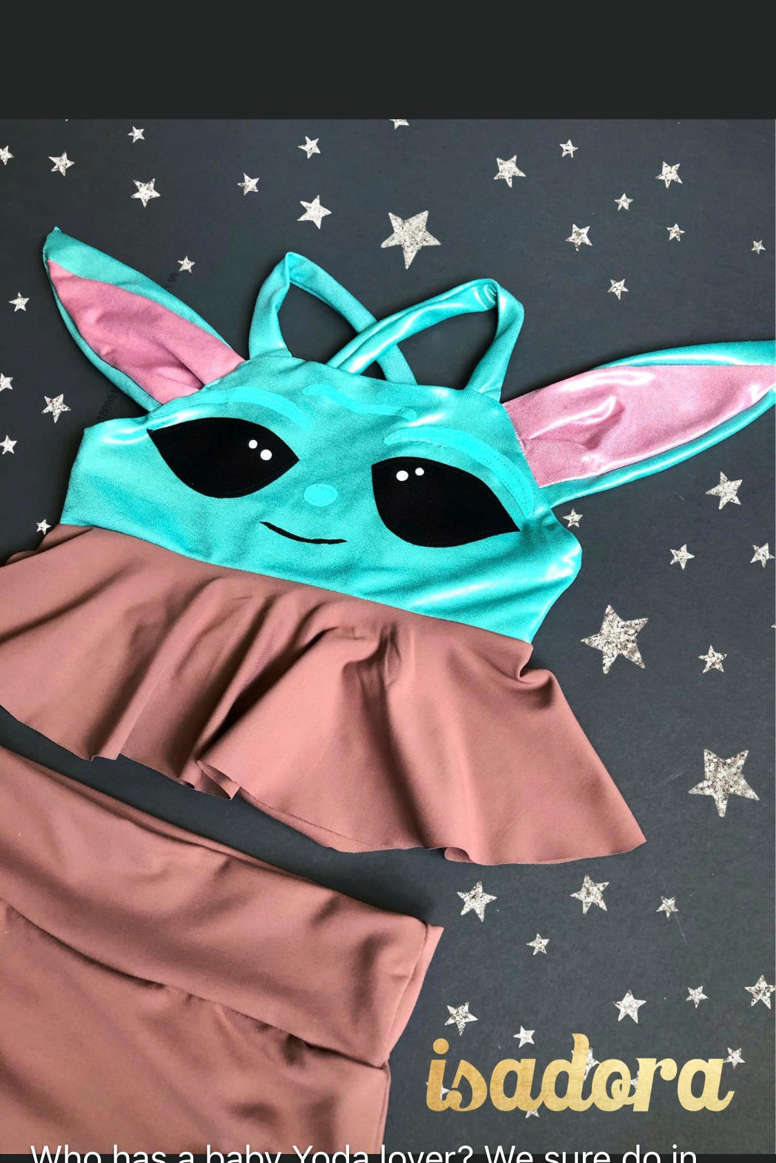 Girls Baby Yoda Swimsuit Bathing Suit Etsy New Zealand