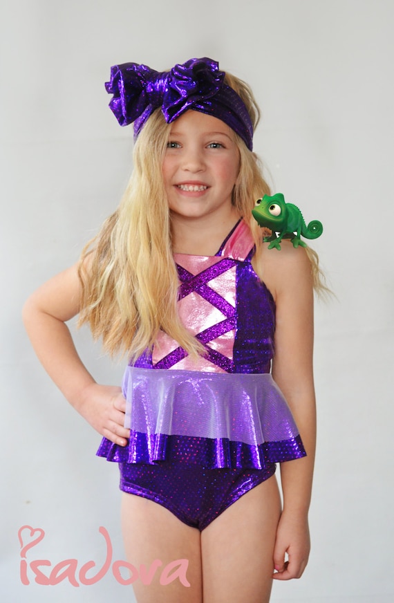 rapunzel swimming costume