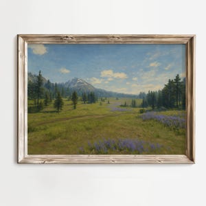 Big Valley RDR2 olieverfschilderijposter | Kaartkunst West Elizabeth | Big Valley Art | Red Dead Redemption 2 | Gamercadeau | RDR2 Landschap Natuur