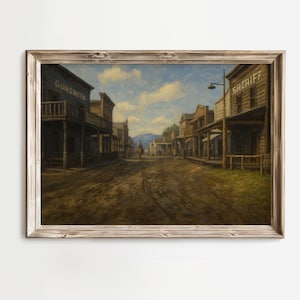 Póster de pintura al óleo de San Valentín de RDR2 / Mapa de New Hanover / Arte mural de San Valentín / Red Dead Redemption 2 / Regalo para jugadores / Paisaje natural de RDR2