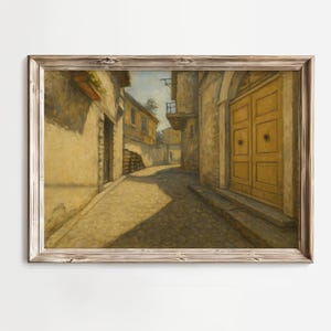 Inferno Banana Landscape Oil Painting CS2 | CSGO Merch | Counter-strike 2 | CS2 Gaming Poster | Counter Strike Art | Gamer Gift Inferno Map