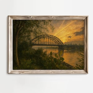Driel Landscape Oil Painting Hell Let Loose / Hell Let Loose Merch / Poster da gioco della Seconda Guerra Mondiale / Driel Art / Regalo per i giocatori / Mappa Driel
