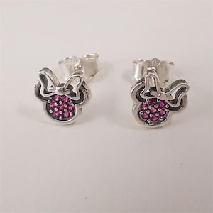 pandora studs earrings sparkling minnie s925 ale