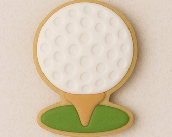 Golf ball_on_tee cookie cutter – for hole-in-one celebrations!
