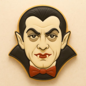 Dracula cookie cutter – a bite of vintage horror! - spooky nostalgia for your sweet tooth!