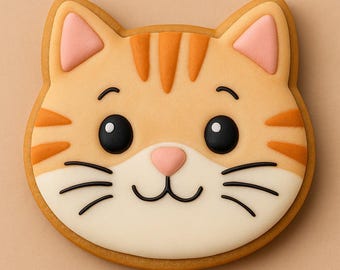 Tagliabiscotti a forma di testa di gatto: grazioso tagliabiscotti a forma di testa di gatto, perfetto per gli amanti dei gatti!
