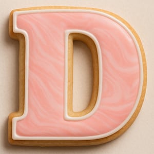 Cortador de galletas con la letra D: ¡perfecto para delicias personalizadas!