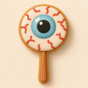 Eyeball on_a_Stick Cookie Cutter – Creepy Candy Vibes!