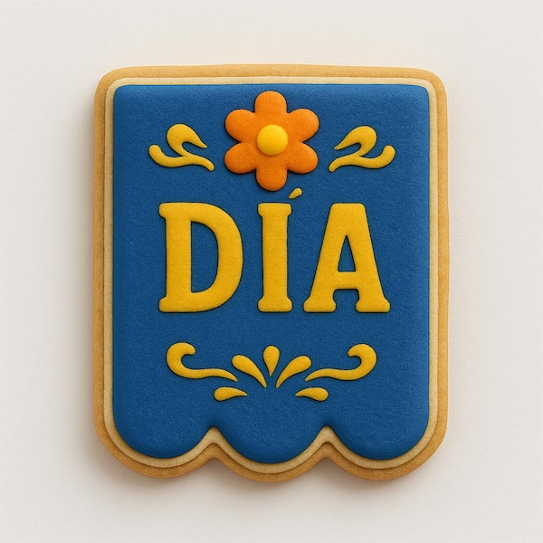 Galleta DIA Paper Picado Skull - Diseño colgante
