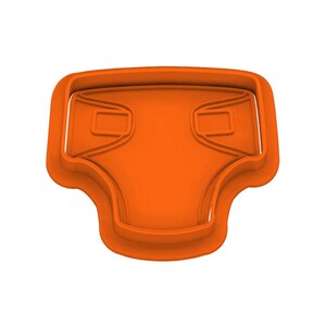 Cortador de galletas digital STL Diaper_Cookie con sello y perillas. Incluye archivos STL de 2, 3 y 4 pulgadas.