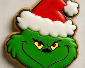 Grinch Face Cookie Cutter – Steal the Show This Christmas!
