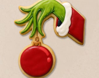 Grinch Hand Cookie Cutter – Steal Christmas Cookies in Style!