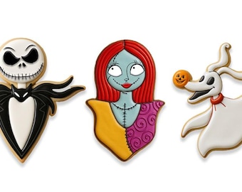 Nightmare Christmas_Set_A Ausstechformen Set | Jack Skellington, Sally und Zero | Halloween & Weihnachten Ausstechförmchen