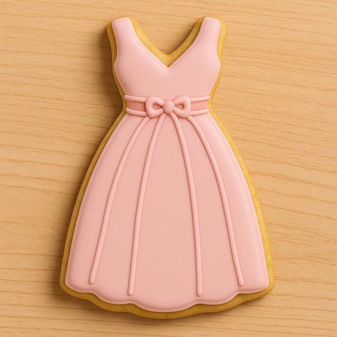 pink bridesmaid dresses images Alice Dress Cookie Cutter/Fondant Cutter or STL Download – Pour Some Sugar,  LLC main image 1