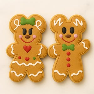 Gingerbread Couple Cookie Cutter Set | Christmas Boy & Girl Cookie | Holiday Baking Cutter | Cute Gingerbread Cookie Duo