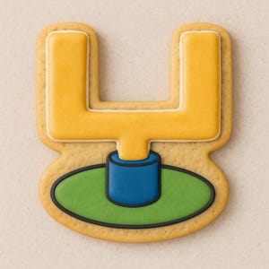 Football Goal_Post Cookie Cutter - Game Day Ready!
