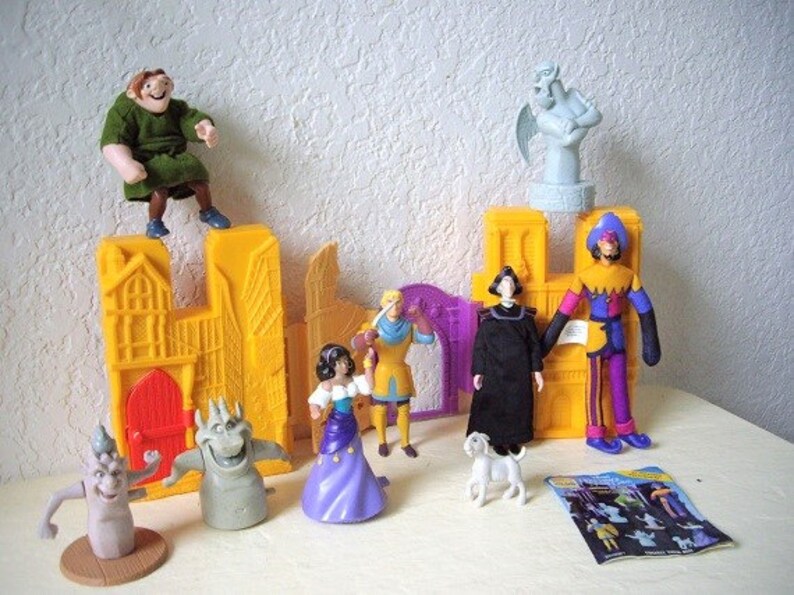 Hunchback of Notre Dame Burger King Figures. Complete 1996 Set | Etsy