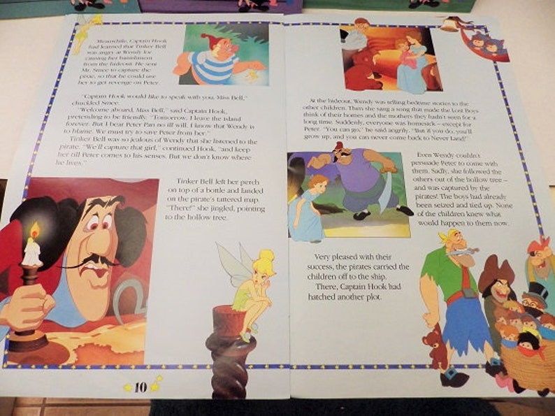Six Oversized Walt Disney Treasure Chest Books See List Etsy