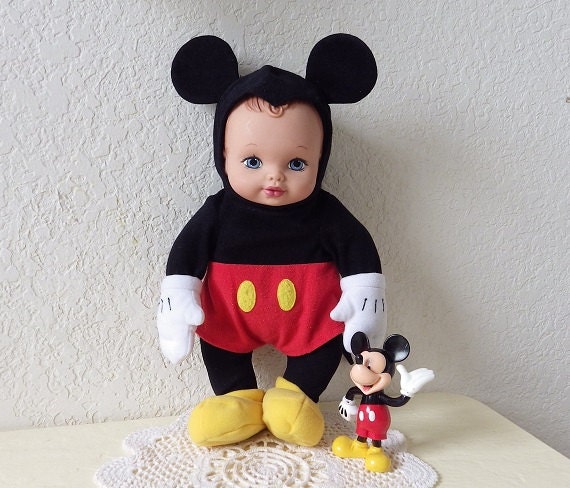 Water Baby Doll dressed as Mickey Mouse 
