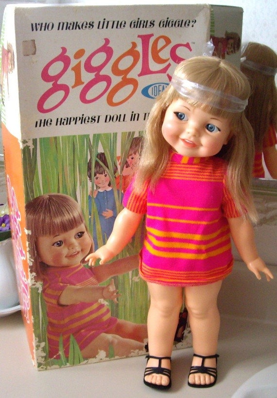 Ideal Giggles Doll from 1966 MINT IN BOX Still Giggles and Etsy