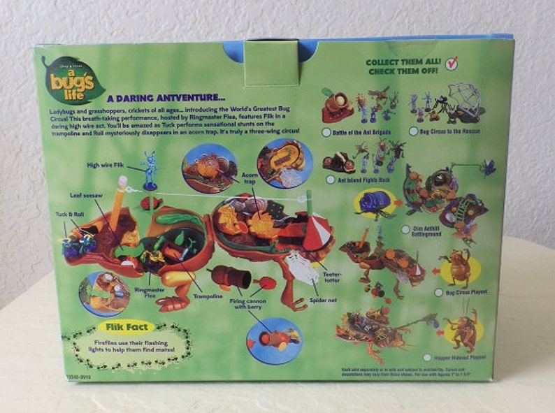 RARE Bug Circus Play set Polly Pocket Style, but Bigger It/'s a Bug/'s Life New in Box.
