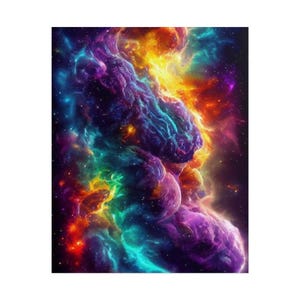 Vibrant Space-Themed Rolled Posters, Cosmic Home Decor, Galaxy Wall Art, Astronomy Gift, Interstellar Art Print