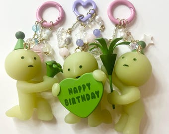 Smiski Birthday Keychains