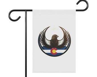 Colorado State Vogel Widerstand Emblem Garten Flagge | Hausbanner, State Pride