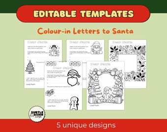 Santa Letter Coloring Page | Printable Christmas Wish List