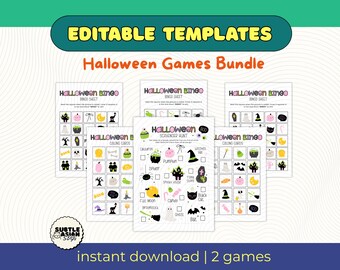 Halloween-feestspellen | Afdrukbare speurtocht, bingo