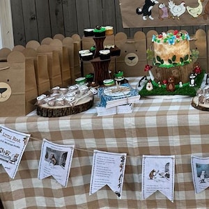 Ghirlanda con pagine di libro "Little Bear" - Decorazione per baby shower, cameretta dei bambini