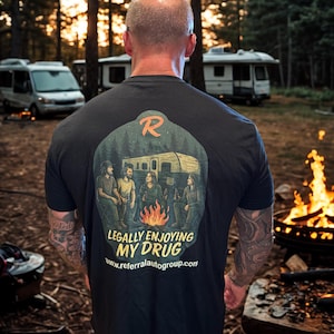 RV Life Funny Campfire Tee, Outdoor Adventure Gift, Trailer Camper T-Shirt for Travelers