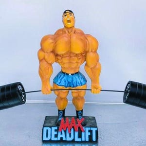 Xtreme MAX Deadlift Figurine Bodybuilding Weightlifting Collectible Statue