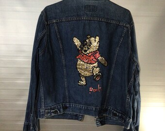 pooh denim jacket