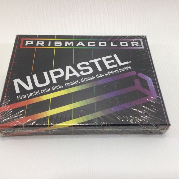 Nupastel Firm Pastel Color Sticks 12 Piece Set No 263-12 Vintage 1997 Prismacolor Art Supply