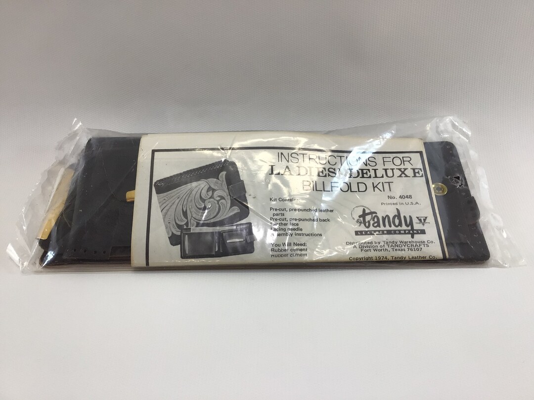 Tandy Leather Company Ladies Deluxe Billfold Kit Vintage Leathercraft