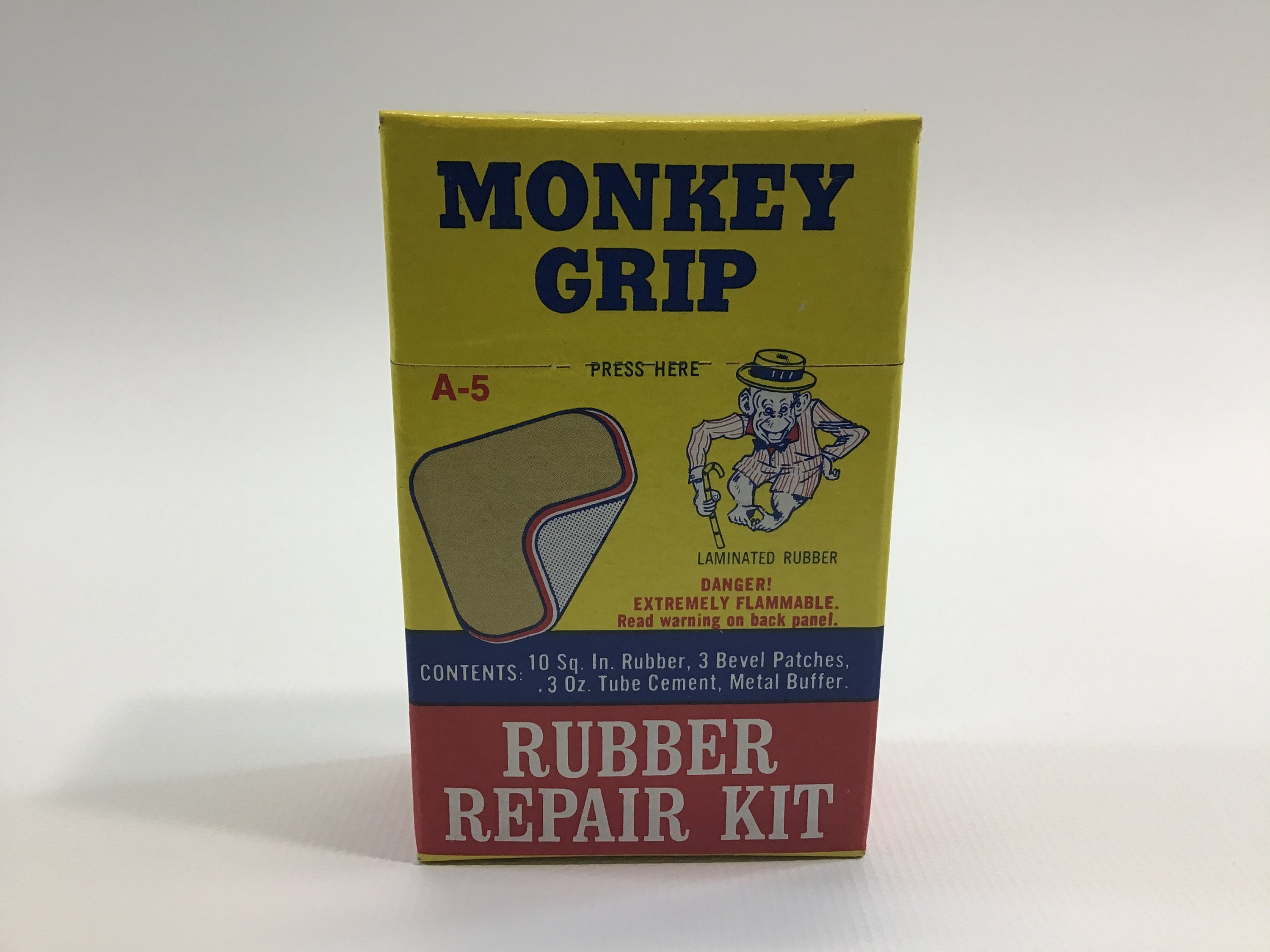 Tire Repair Kit Monkey Grip Rubber Patch Kit A-5 Vintage NOS