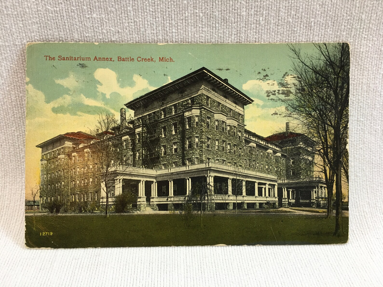 Antique Postcard 1916 Kellogg Sanitarium Annex Battle Creek Etsy
