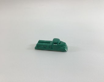 Cracker Jack Prize Utility Truck 1950s Vintage Miniature Toy Green Plastic