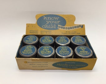 Moody Bible Institute Know Your Child 35mm Color Filmstrips Vintage Childs Psychology Sunday School Teachers Aid 8 Strips in Original Box